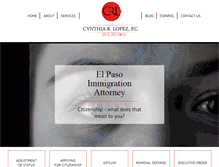 Tablet Screenshot of cynthiarlopez.com